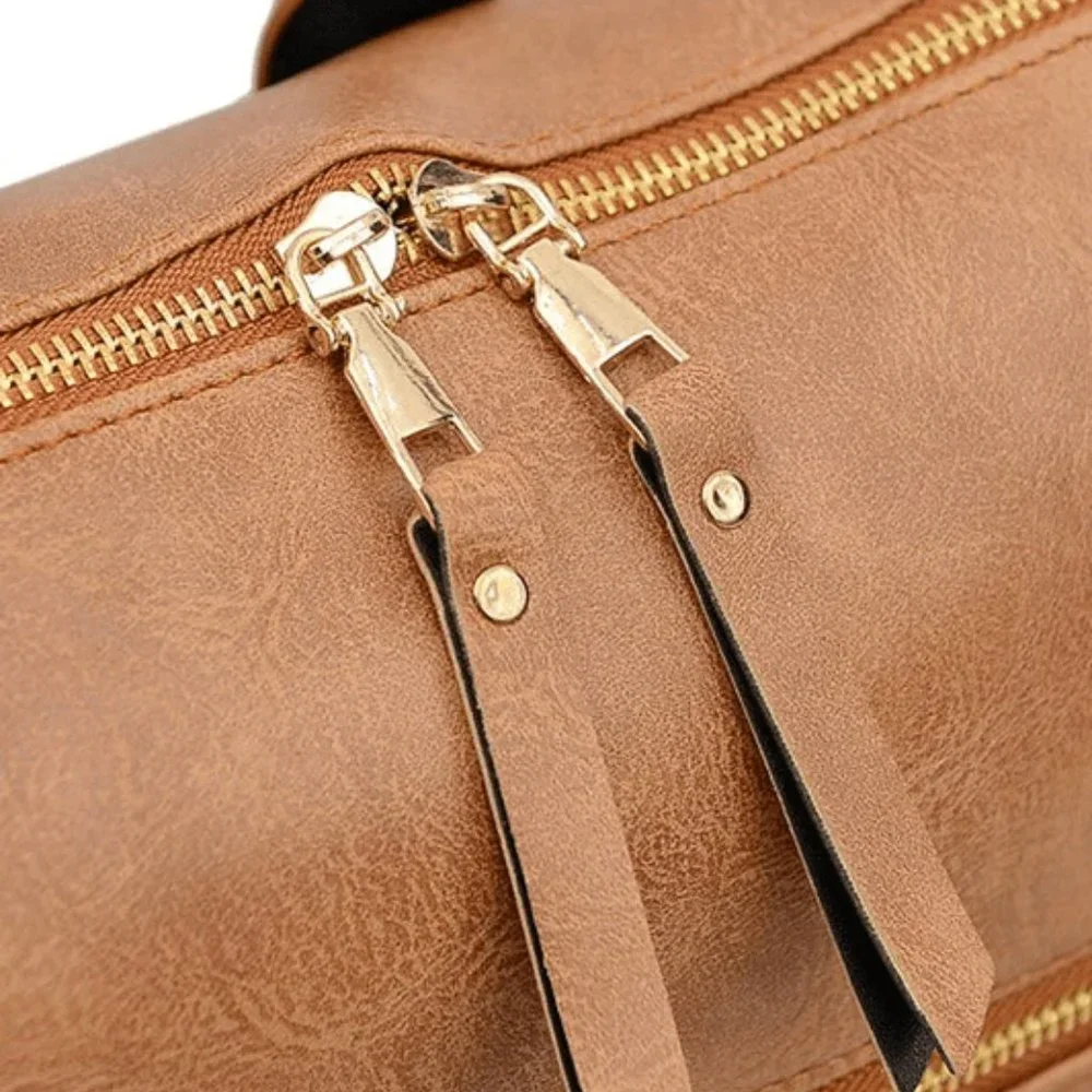 Tan Brown Convertible Guitar Strap Backpack - Picture 5 of 7